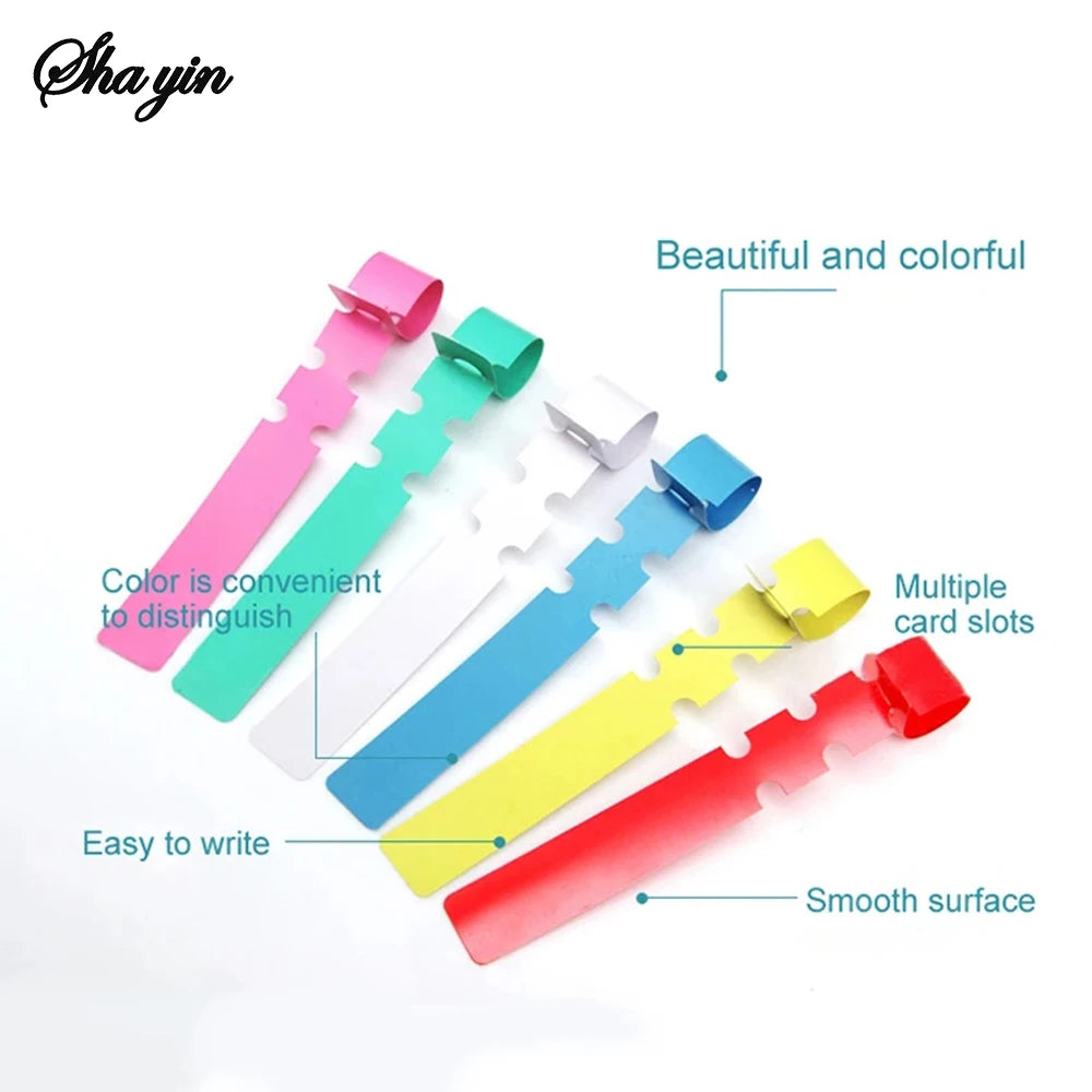 Garden100PCS Pvc Waterproof Ring For Flower Plant Labels, Seedlings, Orchids, Garden Floral Markers, Plastic Signboards