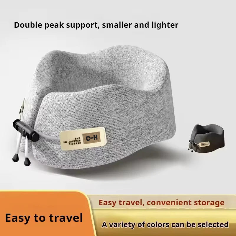Memory Foam U-Shaped Pillow Travel Neck Support Sleeping Pillow Shoulder Rest U-Cushion Airplane Trip Neck Pillow