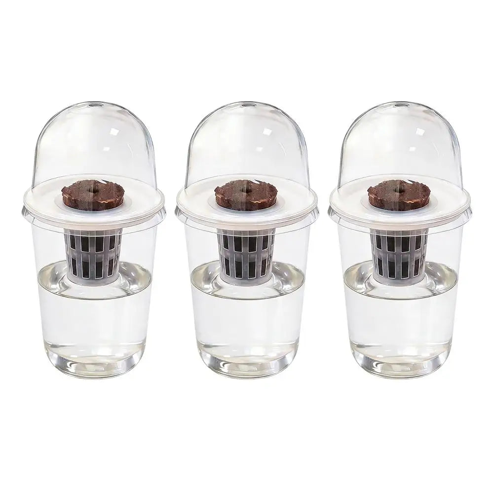 Plant Vegetable Seedling Hydroponic Planting Cup Transparent Plastic Flowerpot Visible Root System For Greenhouse Germination