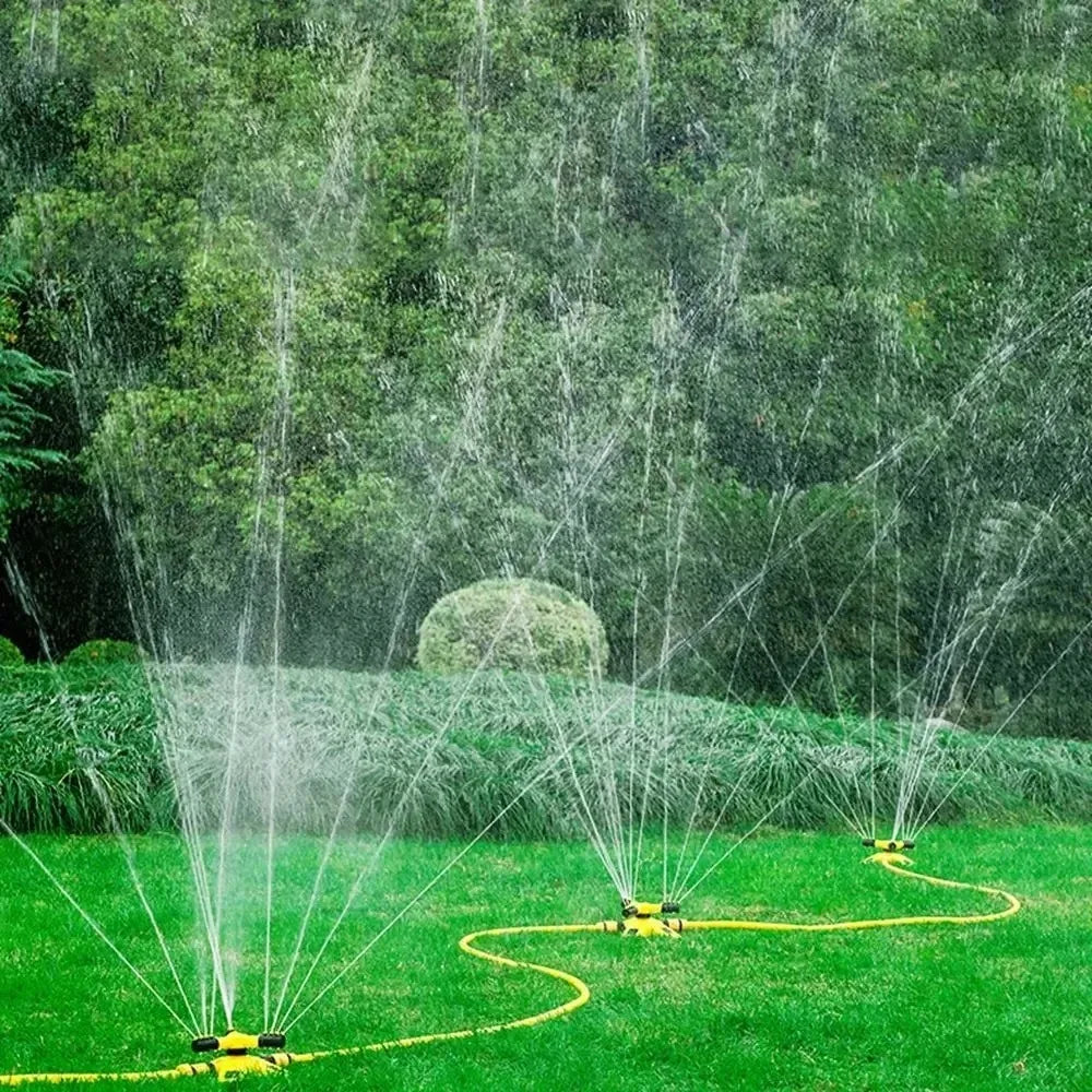 360 Degree Automatic Rotating Water Pipe Set Garden Lawn Sprinkler Yard Large Area Coverage Watering Irrigation Sprayer