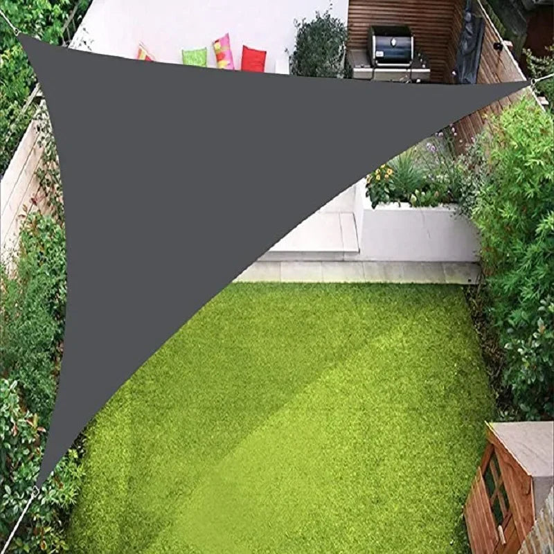 3x3x3M Folding Waterproof Triangle Sun Shade Sail Canopy For Outdoor Activities Backyard Awning Camping Tents Shade Cloth