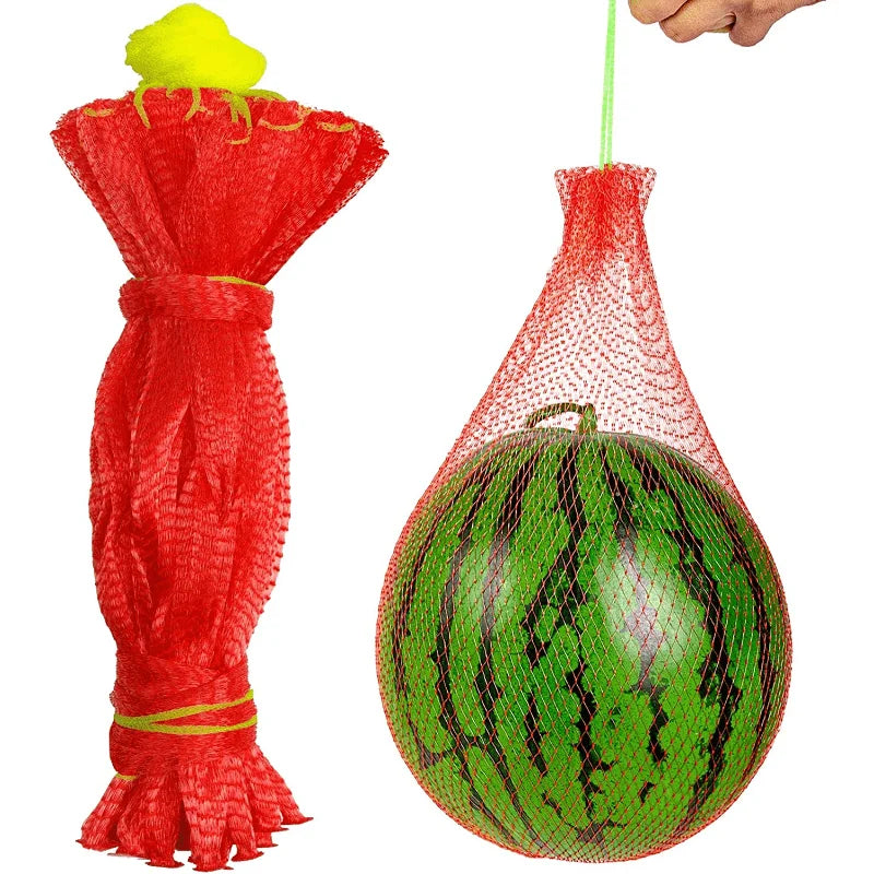 100 Pieces of  Heavy-Duty Plastic Garden Netting Suitable for Watermelon Vertical Planting and Hammock with Straps