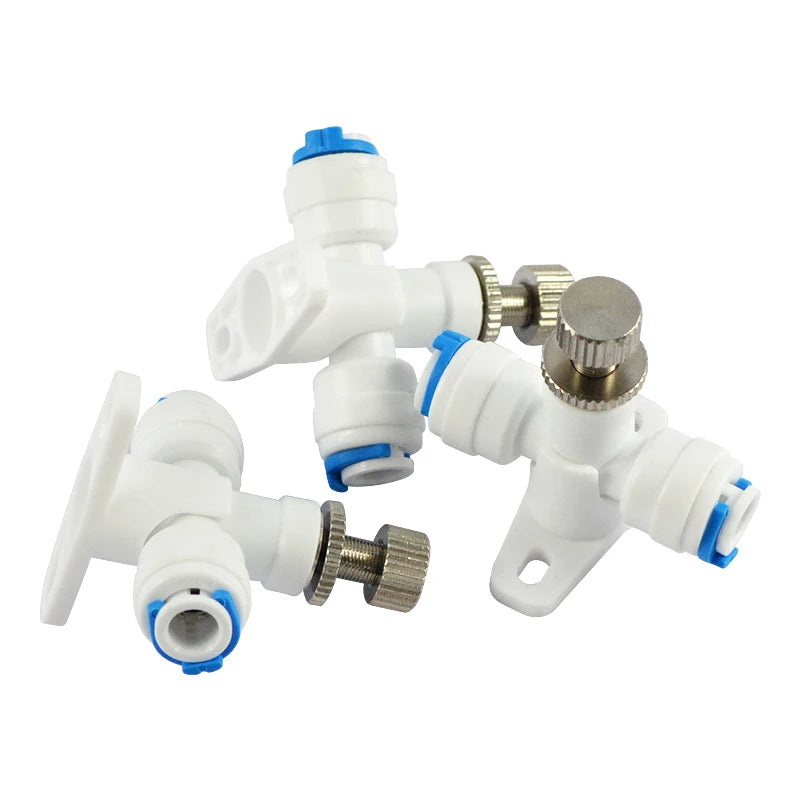 1pcs 1/4'' Flow Control Valve RO Reverse Osmosis Membrane Water Purifier Waste Water Regulator Control Valve