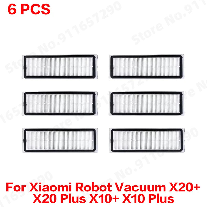 For Xiaomi Robot Vacuum X20 Plus/ X20+/X10+ / X10 Plus Spare Parts Accessories Main Side Brush Mop Cloth Dust Bag Filter
