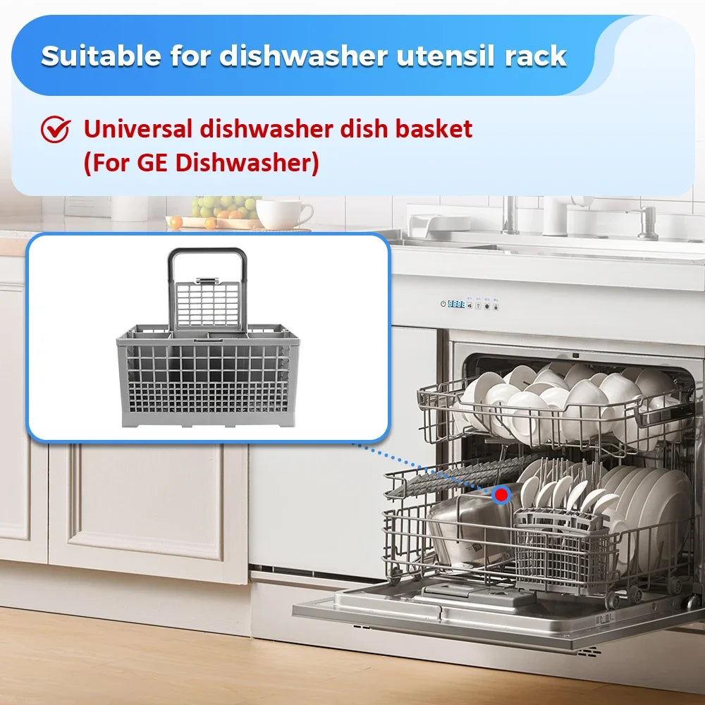 Universal Dishwasher Basket Knife and Fork Storage Multifunctional Basket Foldable Cutlery Holder Dishwasher Basket Spare Parts