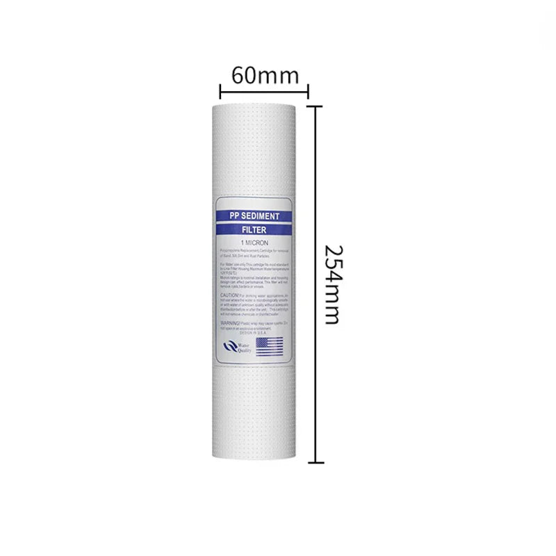 2016 Real New Household Water Sediment Polypropylene Filter 10" 1 Micron Pp Water Replacement Cartridge Free Shipping 3pcs/lot