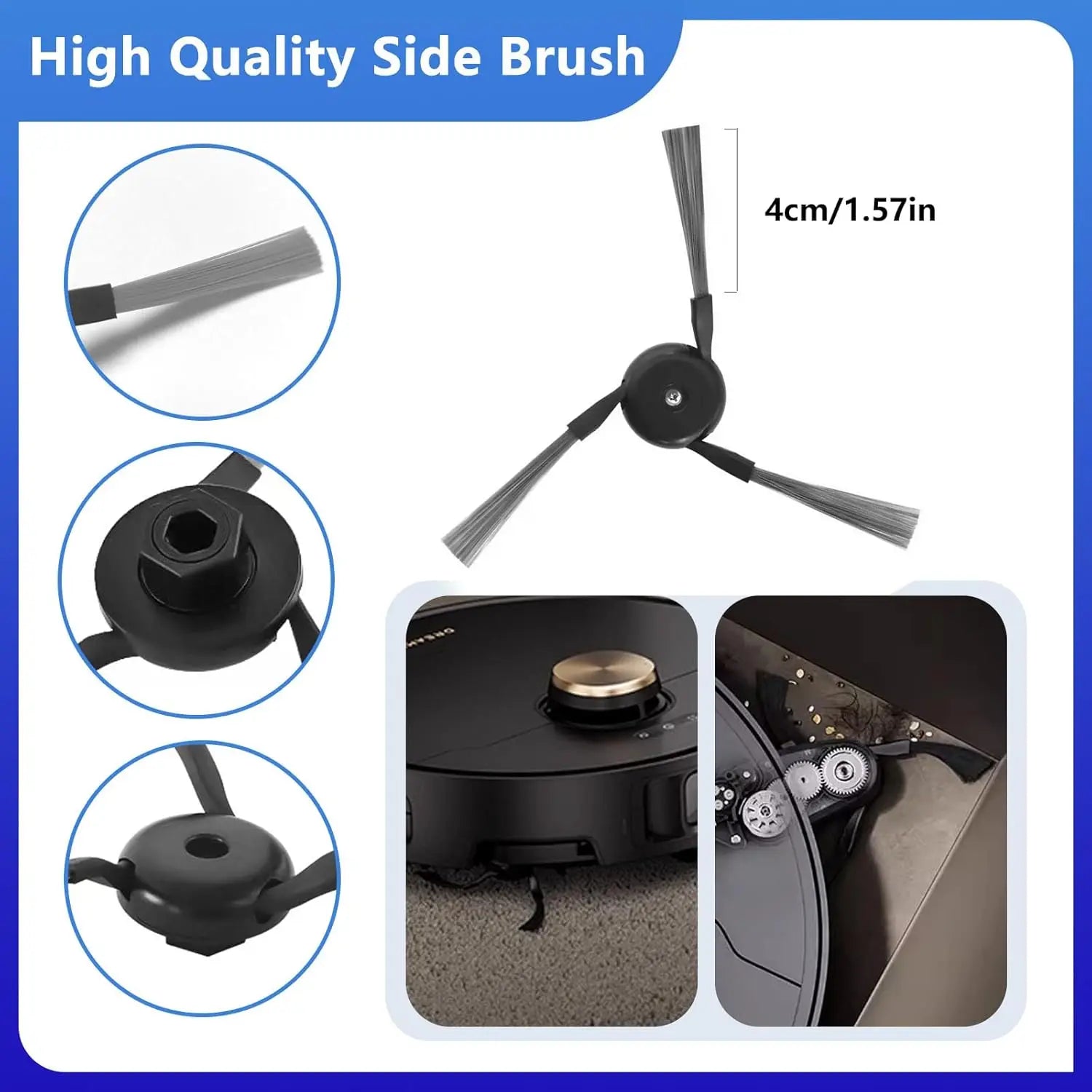 Dreame X40 Ultra / X40 Pro  Robot Vacuum Cleaner Accessories Main Side Brush Mop Cloth Hepa Filter Dust Bag Spare Parts
