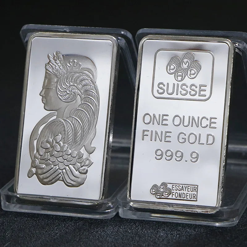 1PCS Various countries Mint 1 Troy Ounce beautiful Various countries Silver Bullion Bar Replica Coins Collection copy gift