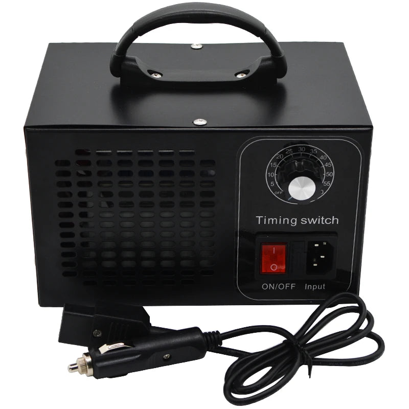 Stainless Steel Car Ozone Generator 12v  60G Car Ozonizer Air Purifier Ozonator Machine Ozon Generator with Timing Switch