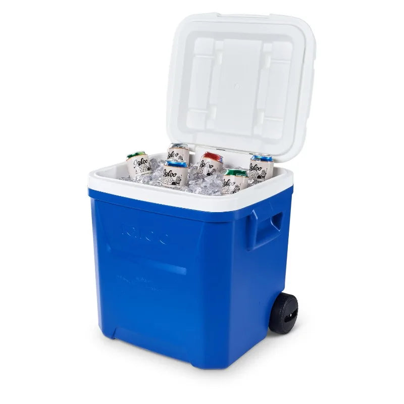 Igloo 60 QT Laguna Ice Chest Cooler with Wheels, Blue