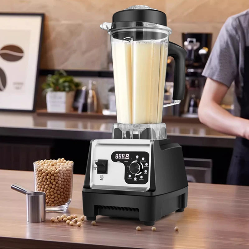 Professional food processor mixer, smoothie mixer, smoothie mixer and grinder combination, 25000RPM powerful mixer, kitchen 68Oz dual container countertop mixer