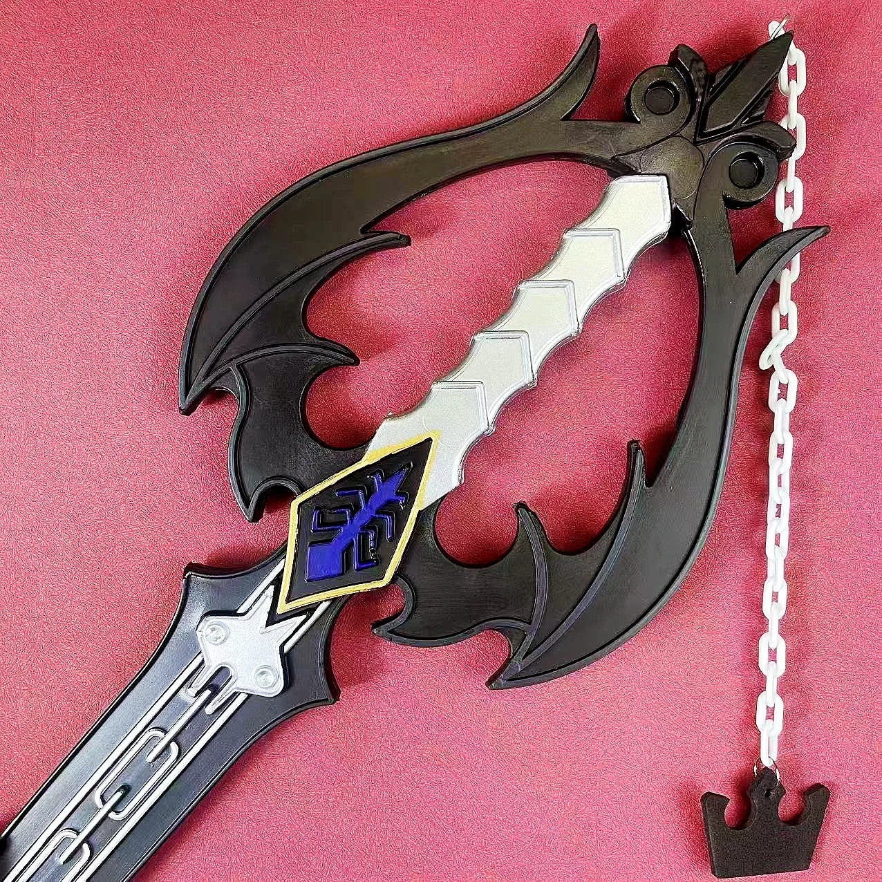 34inch Kingdom Hearts Katana Sora Key Sword Anime Cosplay Prop PU Knife Real Size Japanese Katana Original Samurai Sabre Toy