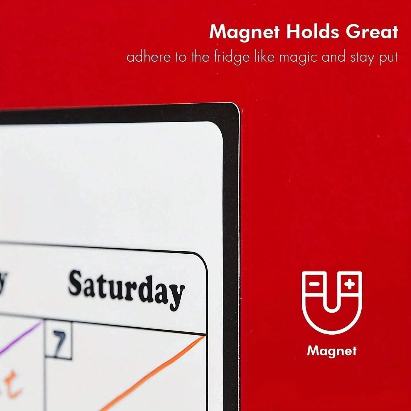 1/2Pcs Magnetic Refrigerator Dry Erase Calendar Monthly Planner Whiteboard Record Message Board Memo Pad Kitchen Fridge Decor