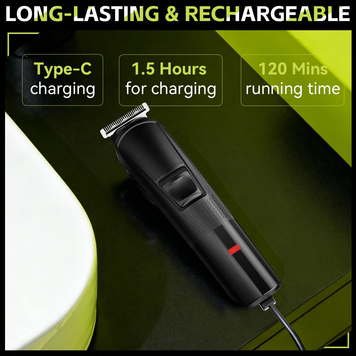 ENCHEN Beardo 3 Hair Trimmer & Groom Kit For Beard Trimming And Body Grooming With Type-C Charging And Indicator Light