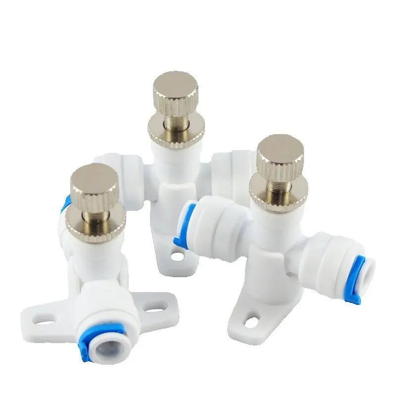1pcs 1/4'' Flow Control Valve RO Reverse Osmosis Membrane Water Purifier Waste Water Regulator Control Valve