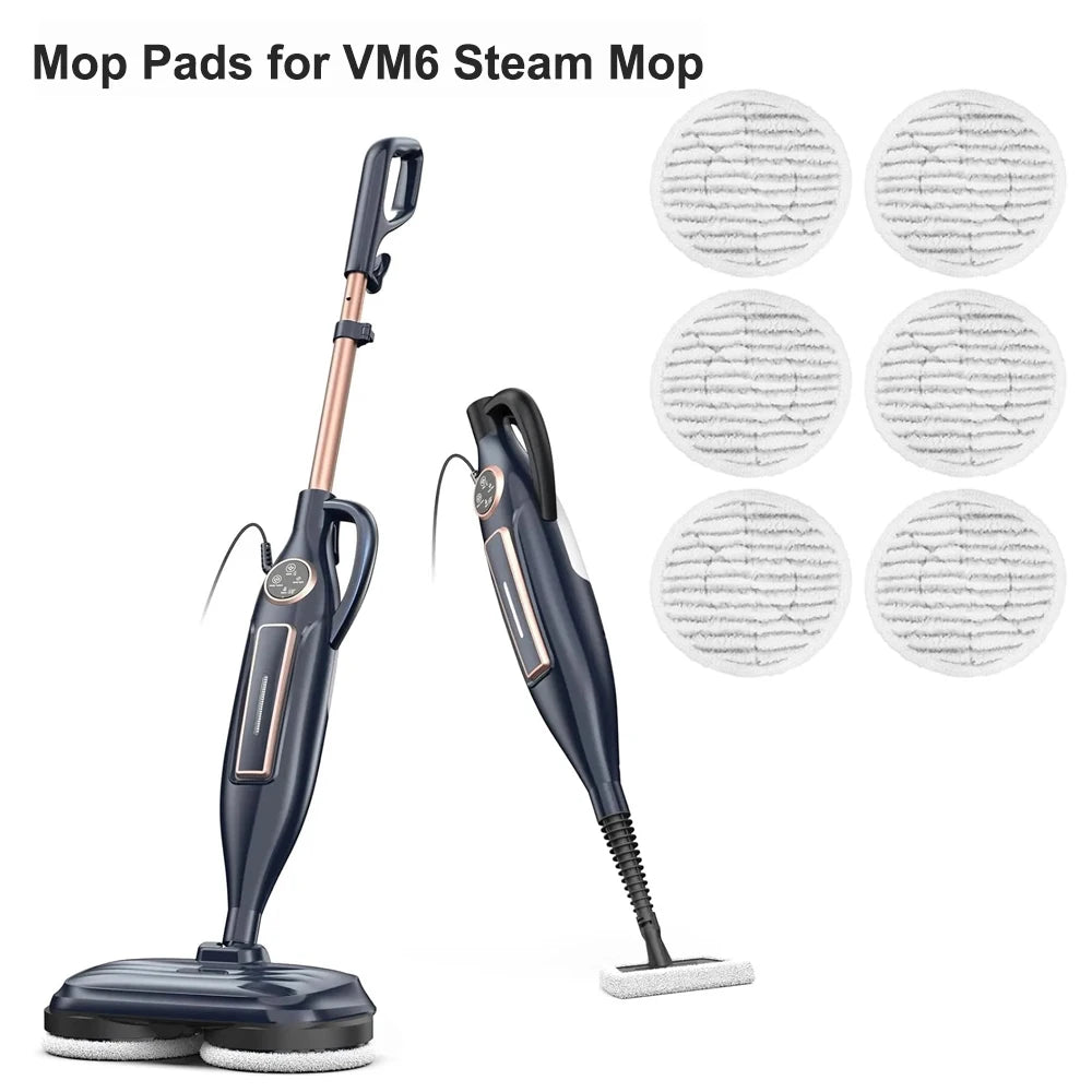 Mop Pads For Devoac VM6 Model Replacement Mop Pads Steam Mop Cleaner Accessories Spin Mop Part Accessories for VM6 Steam Mop