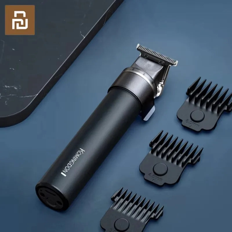 Komingdon Precision Trimmer for Hair Cutting Rechargeable Clipper Trimmer for Men 0MM Shaving Machine Men's Hair Shaver