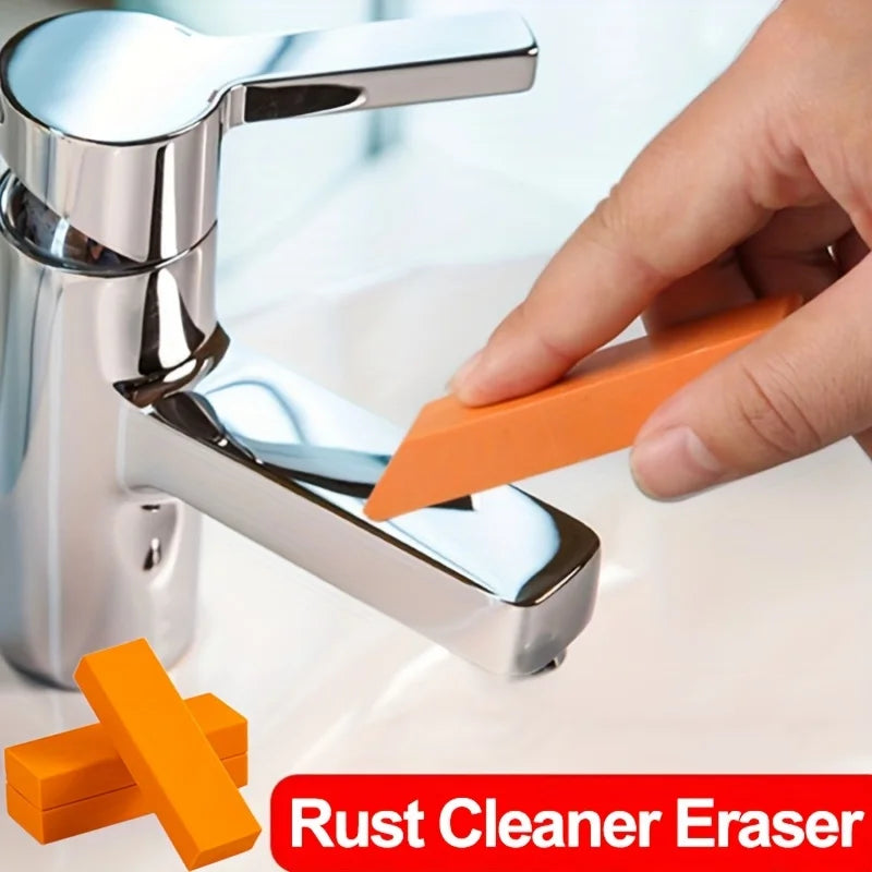 5Pcs Effortless Rubber Scrubber Magic Cleaning Eraser - Safe Uncharged Stain and Rust Remover for Bathroom Glass, Kitchen Pots