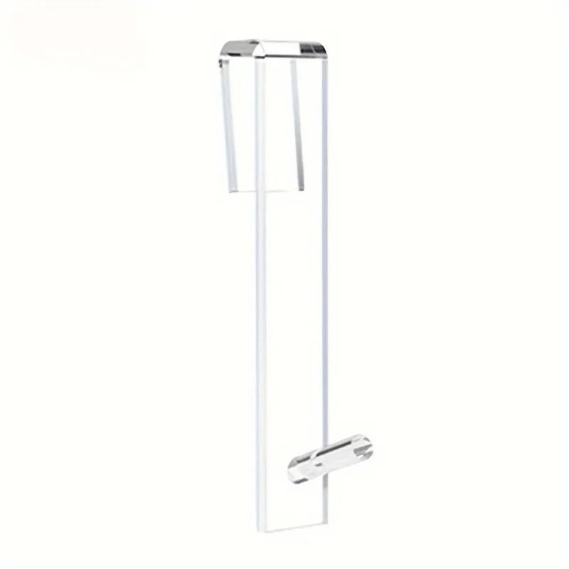 Punch-Free Transparent Acrylic Bathroom Shower Door Hook | Over Glass Door Shower Towel Rack, Bathroom Bathrobe Hanger