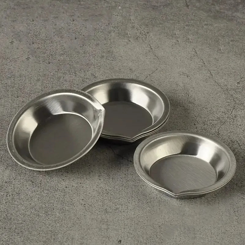 6/12/24pcs Stainless Steel Painting Palette Spouted Color Bowls Oil Paint Trays Paint Color Mixing Cups DIY Painting Tools TMZ