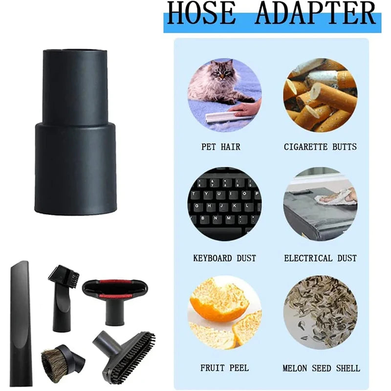 For Universal Vacuum Cleaner Brush Nozzle 32 &35mm Brush Head Cleaning Tool Long Flexible Flat Slim Suction Nozzle Head For Bed