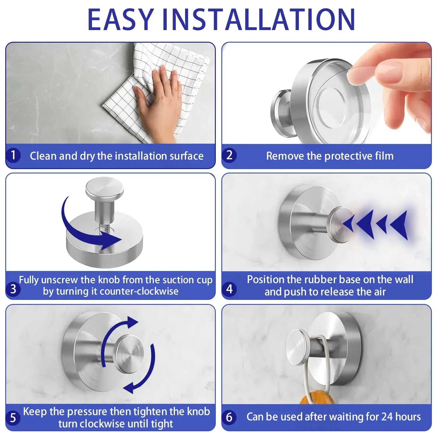 Vacuum Suction Cup Hooks Punch Free Bath Sucker Hook Wall Hook Hanger Glass Kitchen Bathroom Hooks for Towel Handbag