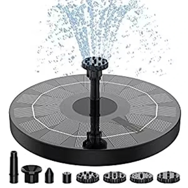 13cm Fountain Mini Solar Water Fountain Pool Pond Garden Decoration Outdoor Bird Bath Solar Powered Fountain Floating Water