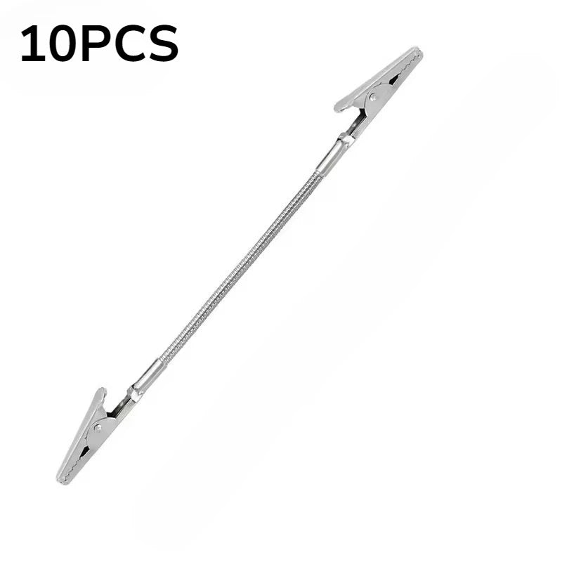 5/10PCS Outdoor Portable Flexible Anti-dumping Fixing Bracket for Double-headed Crocodile Mosquito-repellent Incense Clip
