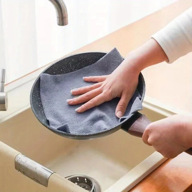 1 Roll/20pcs Reusable Microfiber Cleaning Wipes - High Absorbency, Durable & Machine Washable Kitchen Towels for Dishes