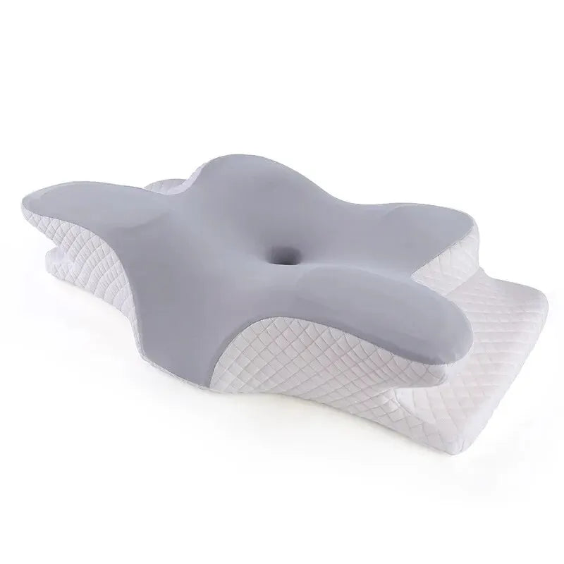 Memory cotton butterfly shaped pillow Slow rebound cow horn pillow Cervical pillow