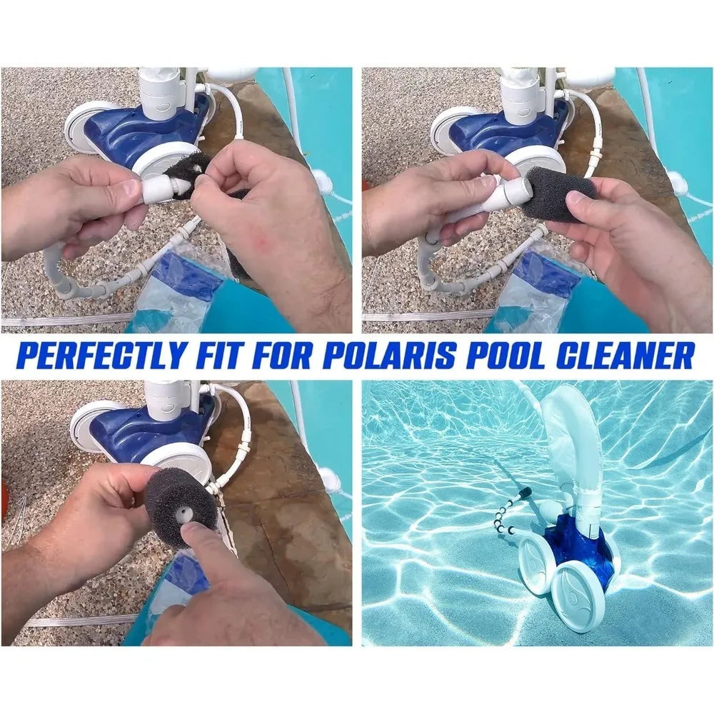 Robot Tail Foam Brush For Polaris 180 280 360 380 480 3900 Sport, Replacement Sweep Hose Tail Scrubbers Sweep Pool Cleaner Parts