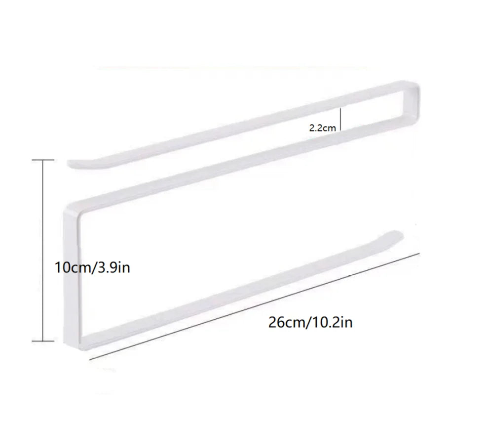 Random Special Kitchen Paper Towel Hanging Rack Cabinet Without Drilling Towel Hook Ironware Storage Shelf For Napkins
