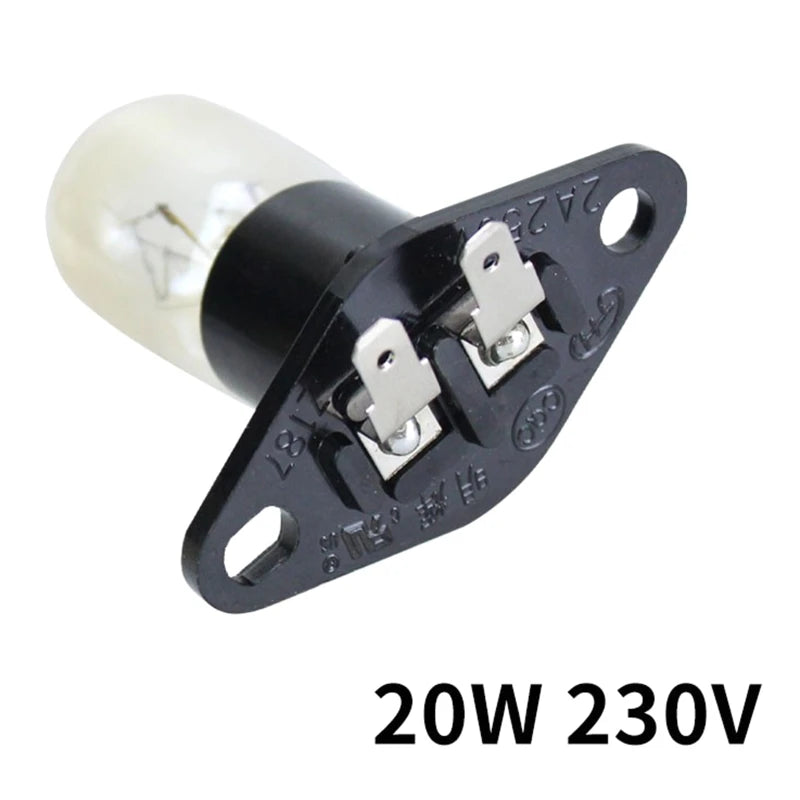 230V 20W LED Microwave Oven Lighting Bulb Small Appliance Bulb with Base for Oven, Stove, Refrigerator Non-Dimmable