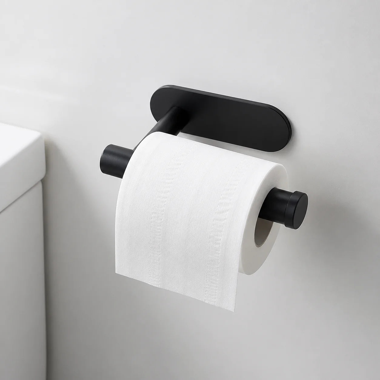 Homefish Self Adhesive No Drilling Roll Toilet Paper Holder Stainless Steel Bathroom Kitchen Tissue Paper Holder