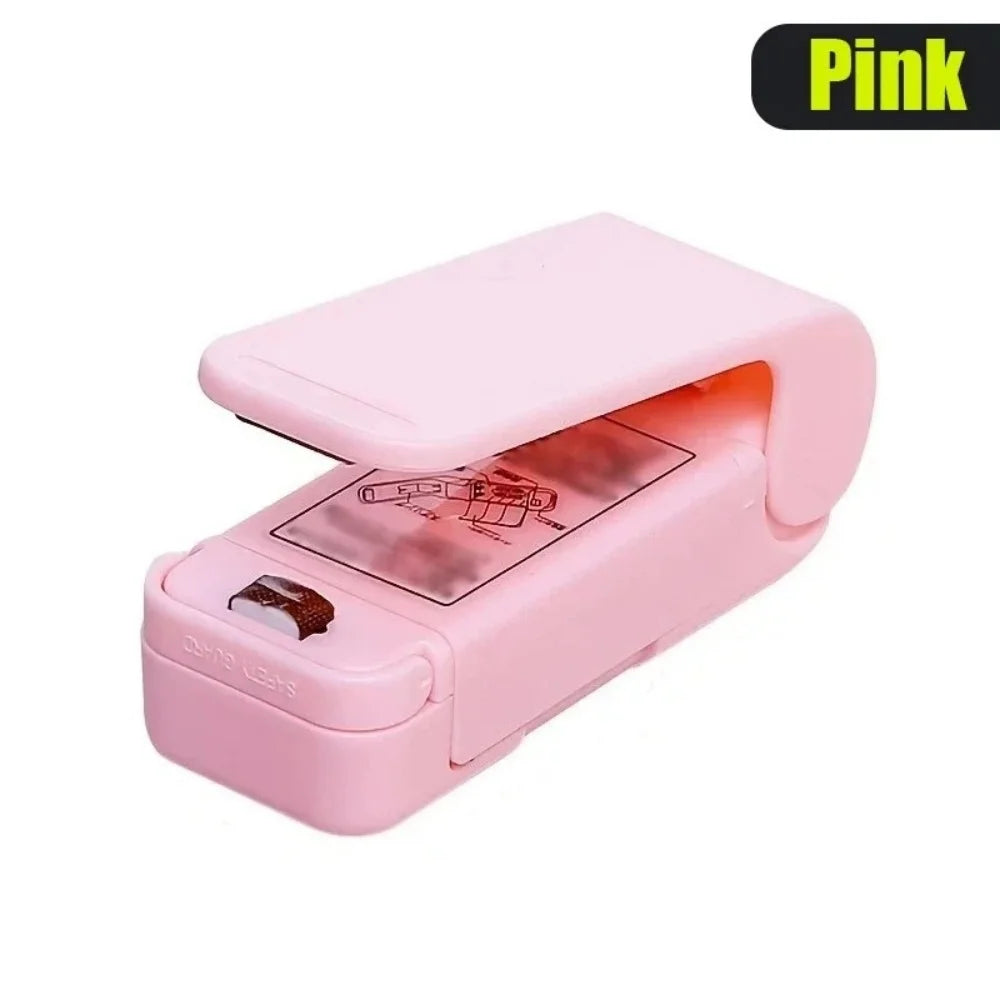 Snack Sealer Snack Bag Clip kitchen Food Sealing Machine Small Household Snacks Moisture-Proof Food Sealing Artifact Easy To use