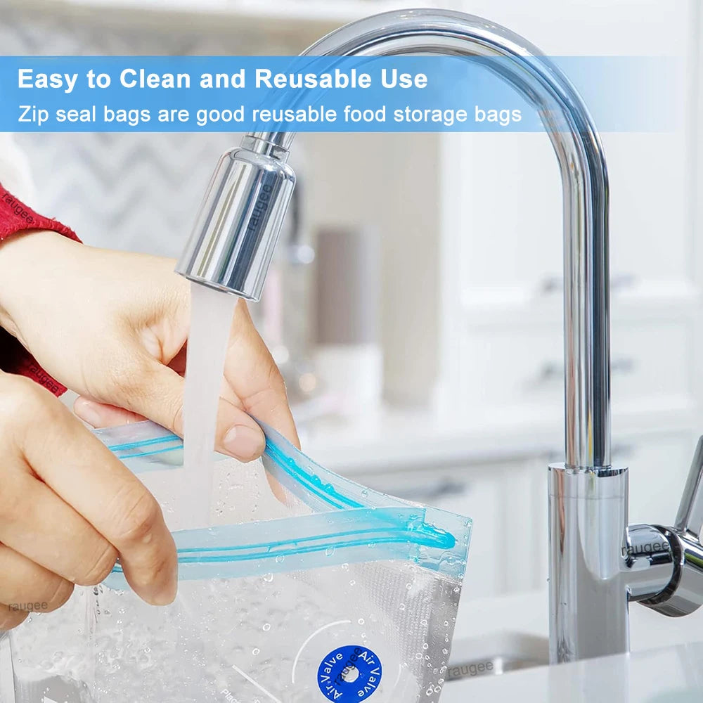 Vacuum Sealer Bags Vacuum Packaging Bag Food Reusable Vacuum Food Fresh Storage Bag BPA Free Vacuum Zipper Bags 10Pcs 30Pcs