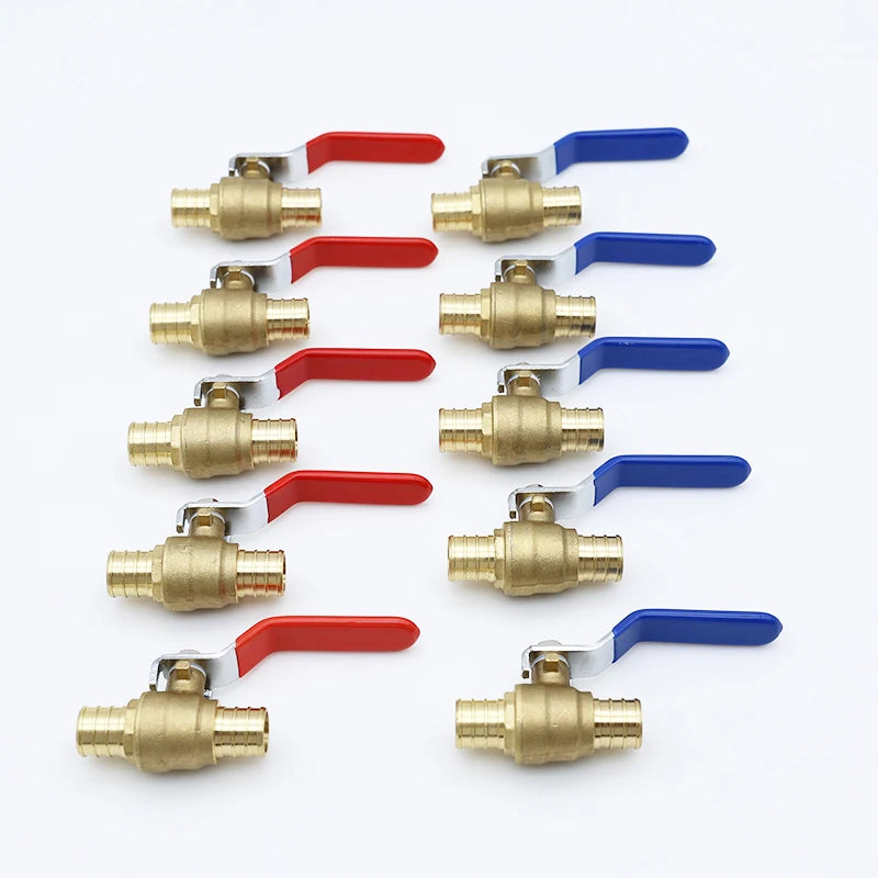 KING SMART Crimp/F1807 PEX 3/4" Full Port PEX Ball Valve; for Hot and Cold Water System; 10Pcs/Case; 80411