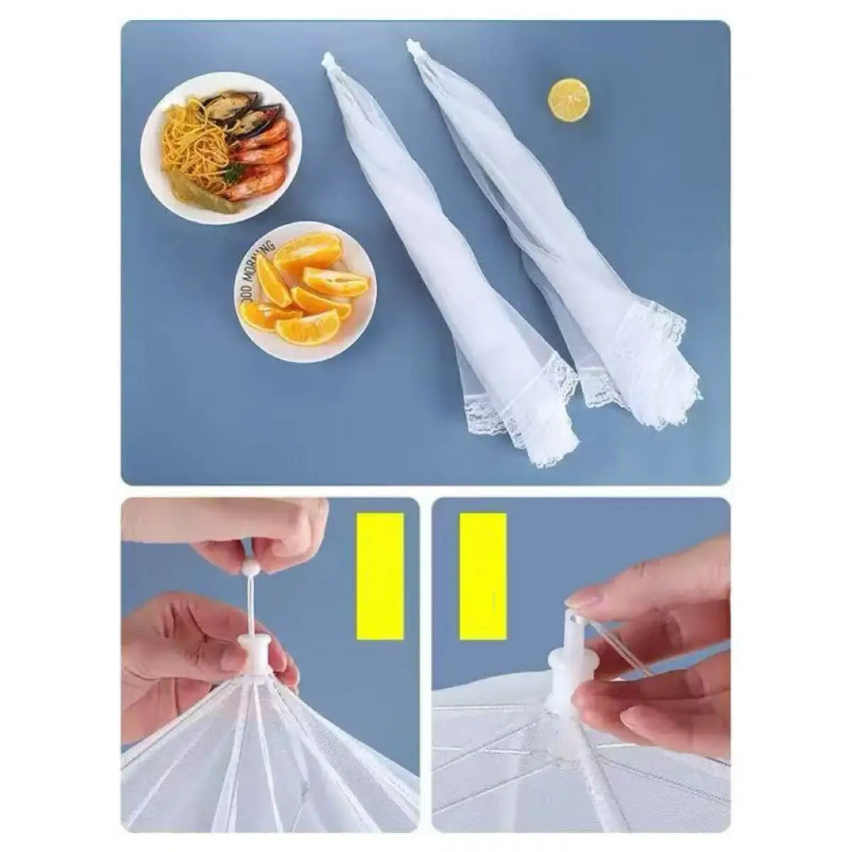Food Cover Mesh Folding Washable Flies Tables Cover Insect Proof Protective Dish Covers Home Kitchen Storage Accessaries