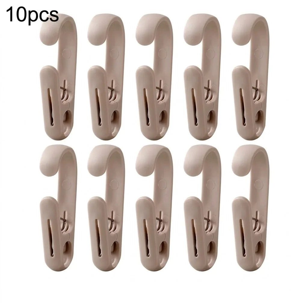 Multi Purpose Plastic Clamps Portable Hanging Hooks Clips Home Kitchen Bathroom Towel Curtain Storage