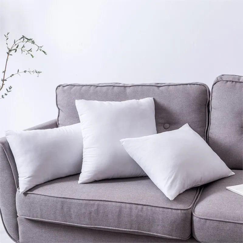 Standard White Bounce Back Pillow Cushion Core Sofa Car Seat Home Interior Decor Pillows 30x30/40x40/45x45/60x80cm