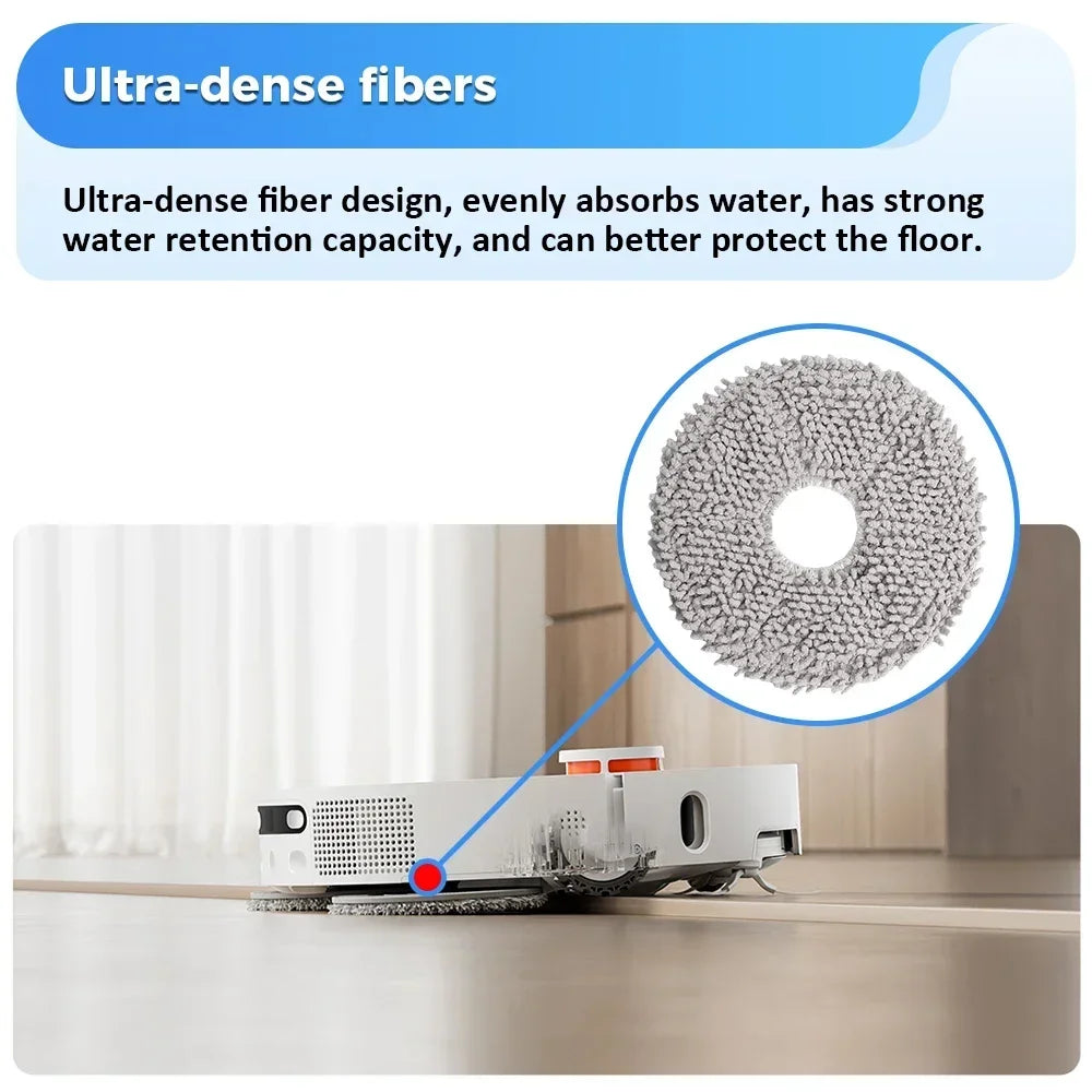 Dust Bag Mop Pads Kit for Xiaomi X20+/X20 Plus/X20 Max/X10+/X10 Plus/Mijia M30S/M40 for Dreame L10 Ultra/L20 Ultra /L30 Ultra