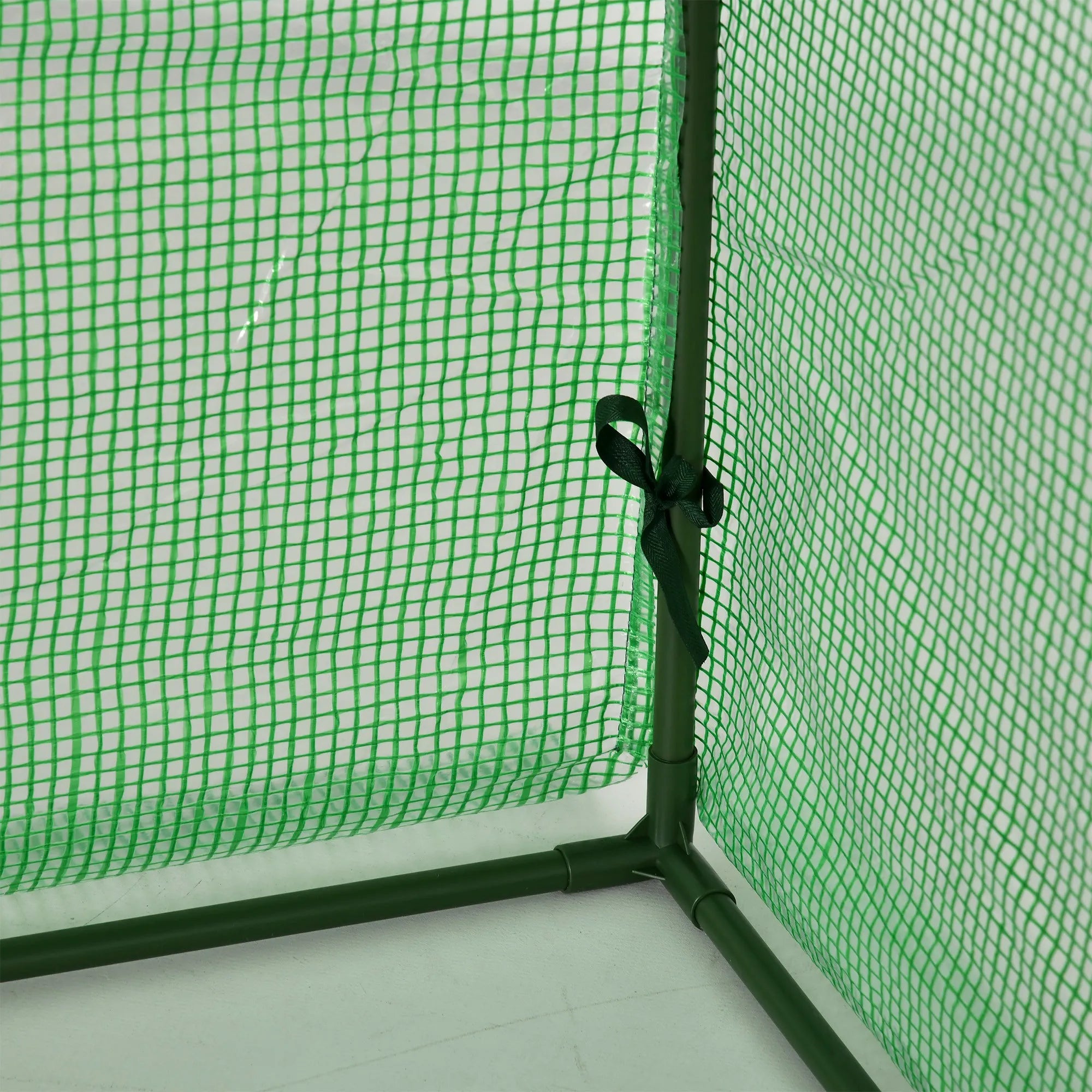 10' X 3' X 2.5' Tunnel Greenhouse Green Grow House W/ Roll up Doors, Green