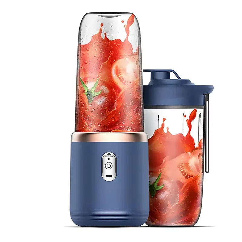 KLPortable Blender Bottle Electric 6 Blades Multifunction Juice Blender Fresh Juice Smoothie Blender Ice CrushCup Food Processor