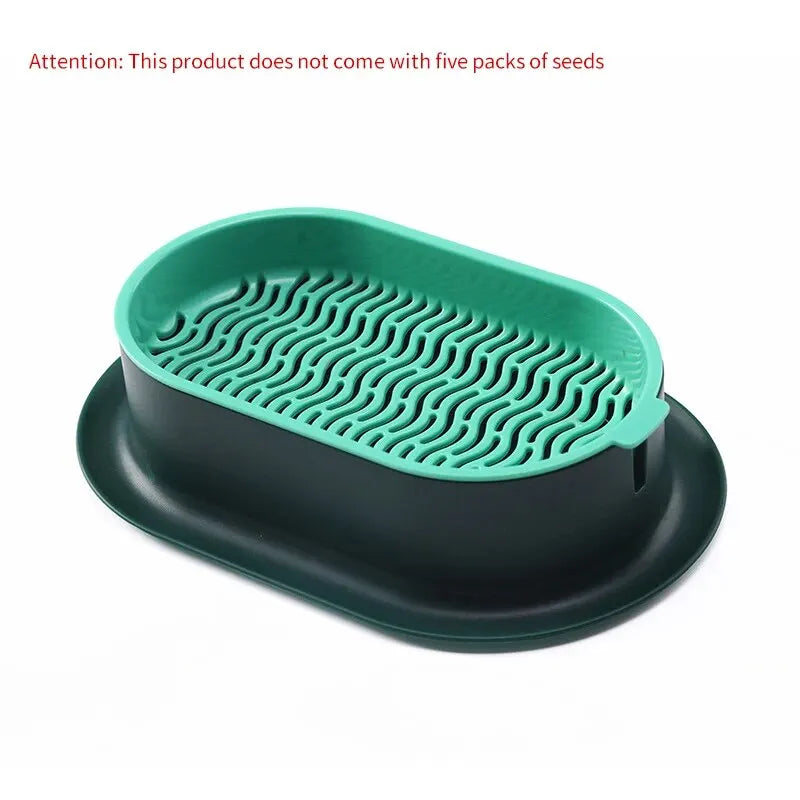 New Pet Cat Sprout Dish Growing Pot Hydroponic Plant Cat Grass Germination Digestion Starter Dish Greenhouse Grow Box