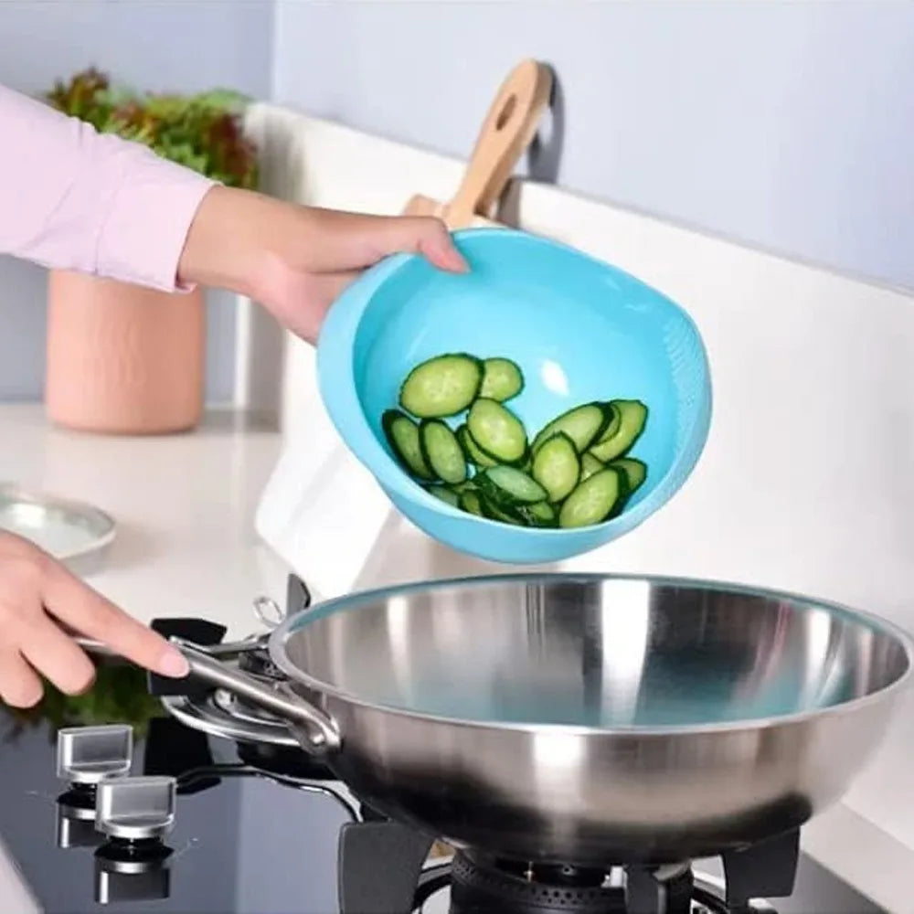 RiceWashingMachine Drain Basket Multifunctional Vegetable Washing Spray Family Kitchen Essential for Vegetables Fruits and Pasta