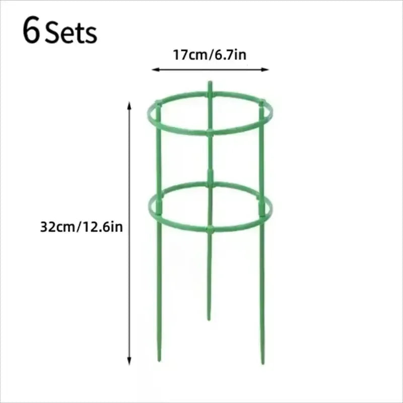 Plant Support Pile Half Round Climbing Vines Stake Bonsai Fixing Rod Garden Plant Stake Holder Flower Ring Support Rack