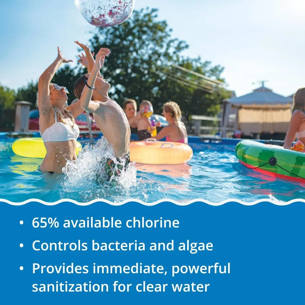 In The Swim Pool Shock 68% Cal-Hypo Granular Sanitizer For Crystal Clear Water Defends Against Bacteria Algae 6/12/24pack