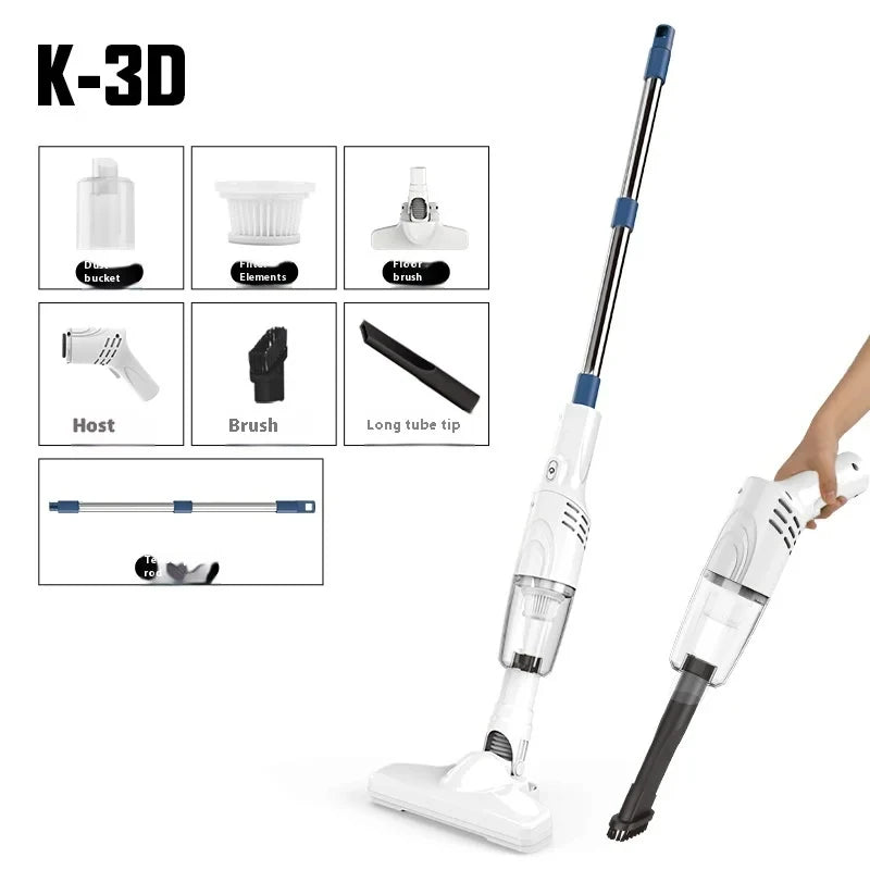 HOMEFISH Portable Handheld Household Vacuum Cleaner Wireless Strong Suction Multi-Function and Car Vacuum Cleaner