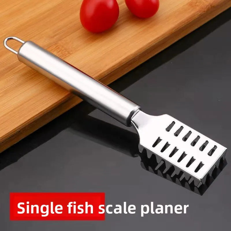 Fish Scale Remover Stainless Steel, Anti-Splash Scraper with Ergonomic Non-Slip Grip, Rust-Proof Kitchen Gadget for Fish Cleaning