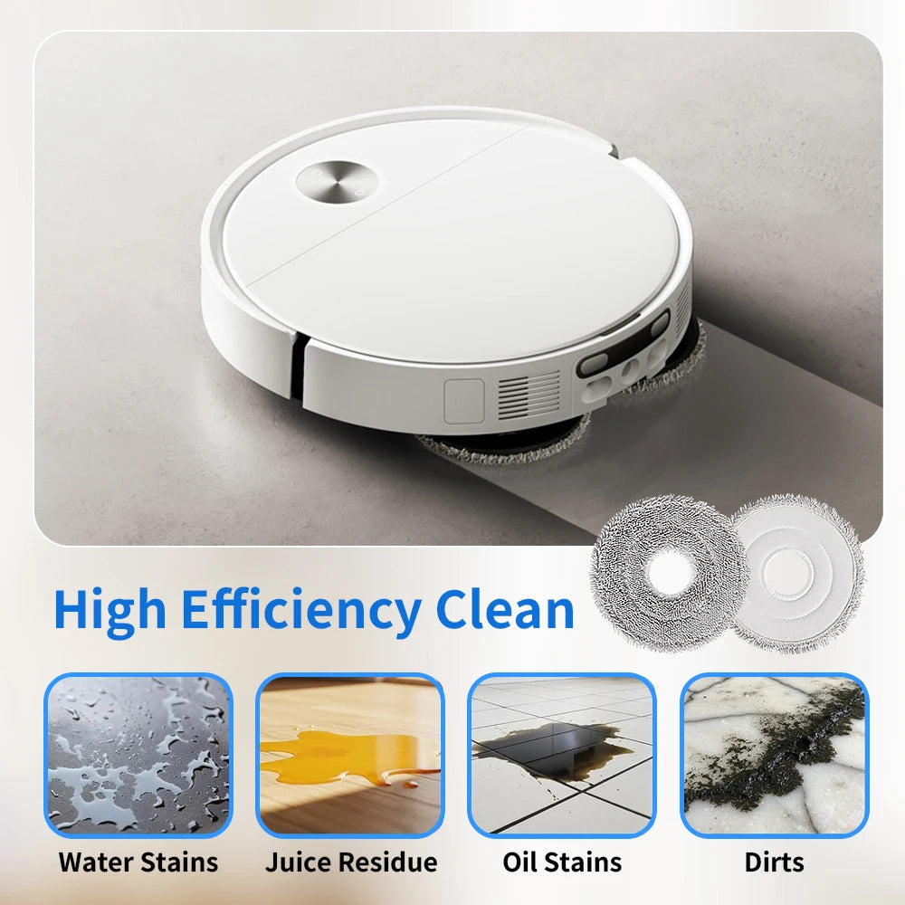 Easy Install Perfect Fit Mop Cloth Kit Mop Pad Part For Xiaomi Mijia 5 Pro OV21CN X10 Plus S10 Plus X20 X20 Plus M30 Pro M30S